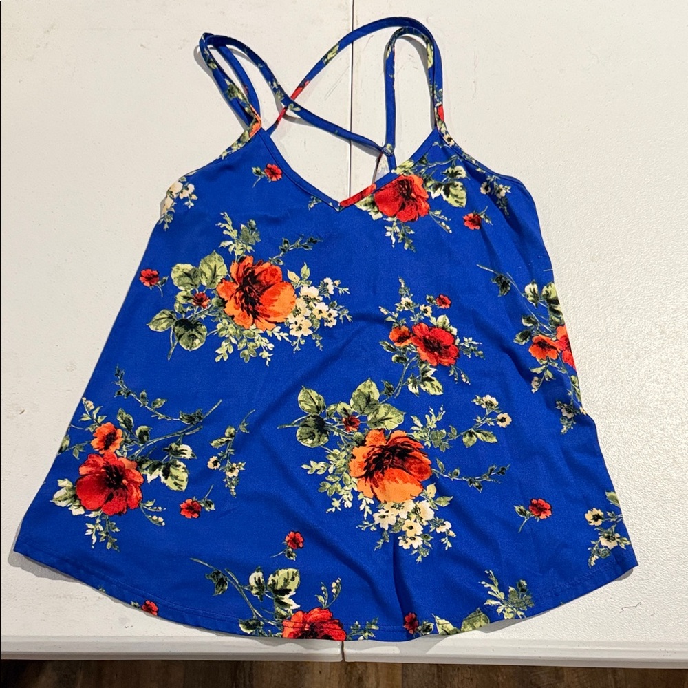 Papermoon Vibrant Blue Floral Camisole